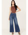 Image #1 - Rolla's Women's High Rise Stretch Sailor Jeans, Dark Blue, hi-res