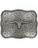 Image #1 - Cody James Men's Texas Longhorn Belt Buckle, Silver, hi-res
