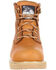 Image #4 - Georgia Boot Men's 6" Barracuda Gold Wedge Work Boots - Steel Toe , Brown, hi-res