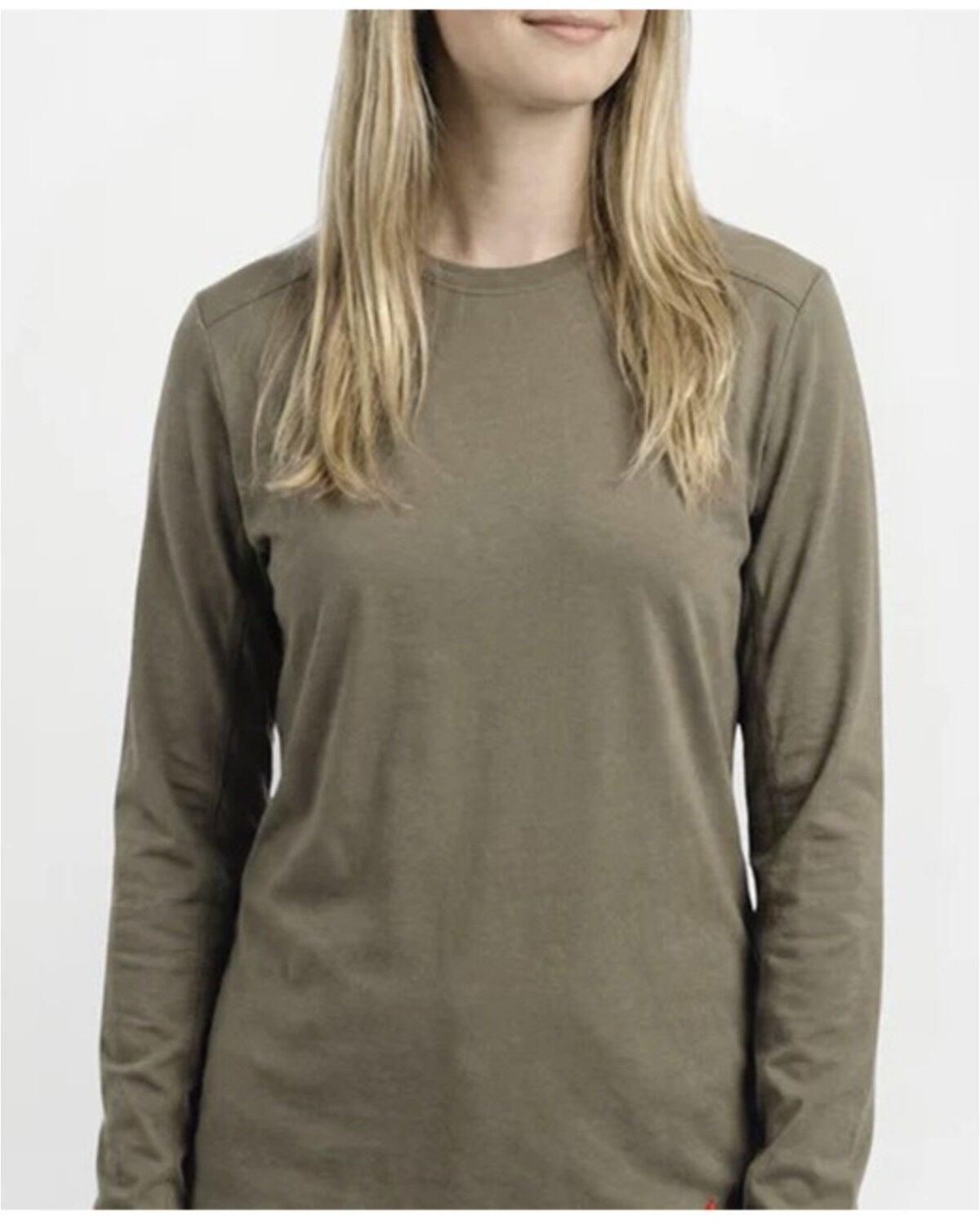 Image #1 - Forge Workwear Women's FR Solid Long Sleeve Work Shirt, Khaki, hi-res