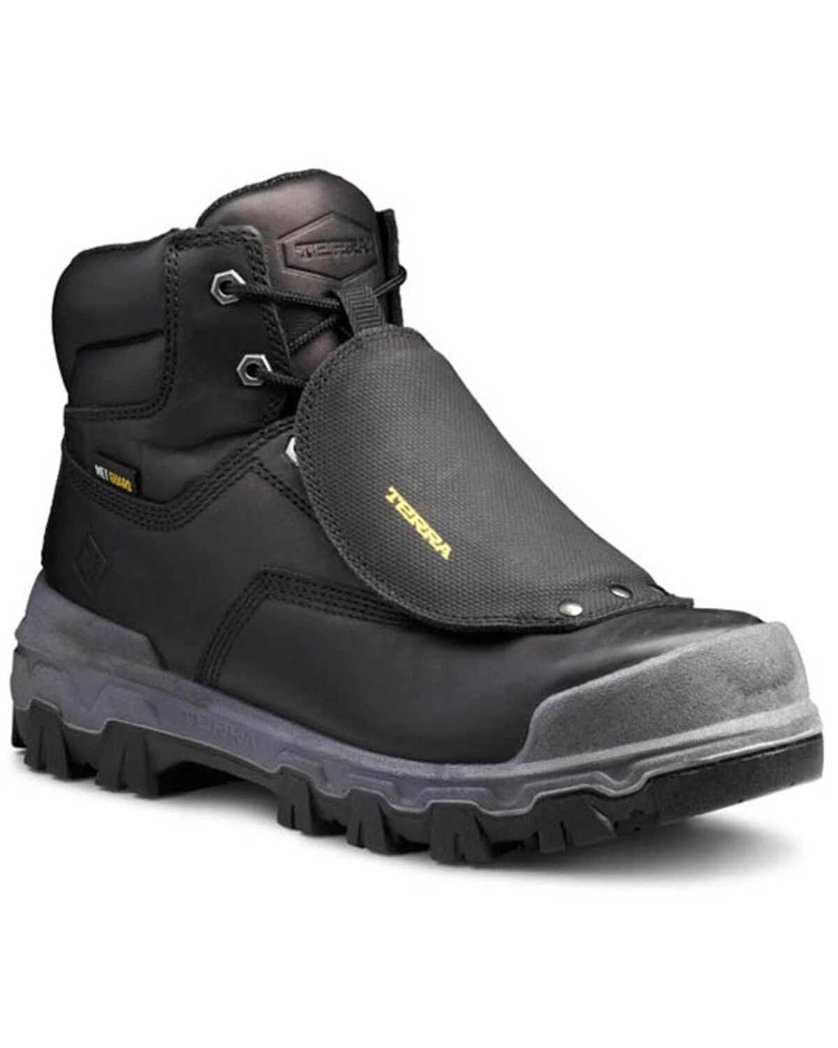 Image #1 - Kodiak Men's 6" Sentry Waterproof Metguard Work Boots - Composite Toe, Black, hi-res