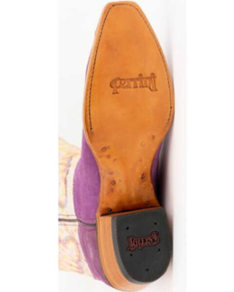 Image #7 - Ferrini Women's Candy Western Boots - Snip Toe, Purple, hi-res