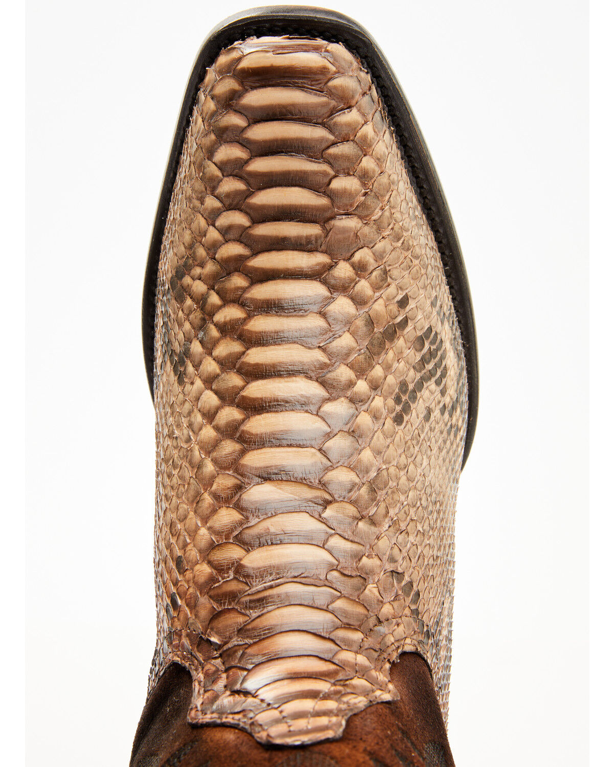 Image #6 - Corral Men's Exotic Python Western Boots - Square Toe, Brown, hi-res