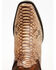 Image #6 - Corral Men's Exotic Python Western Boots - Square Toe, Brown, hi-res