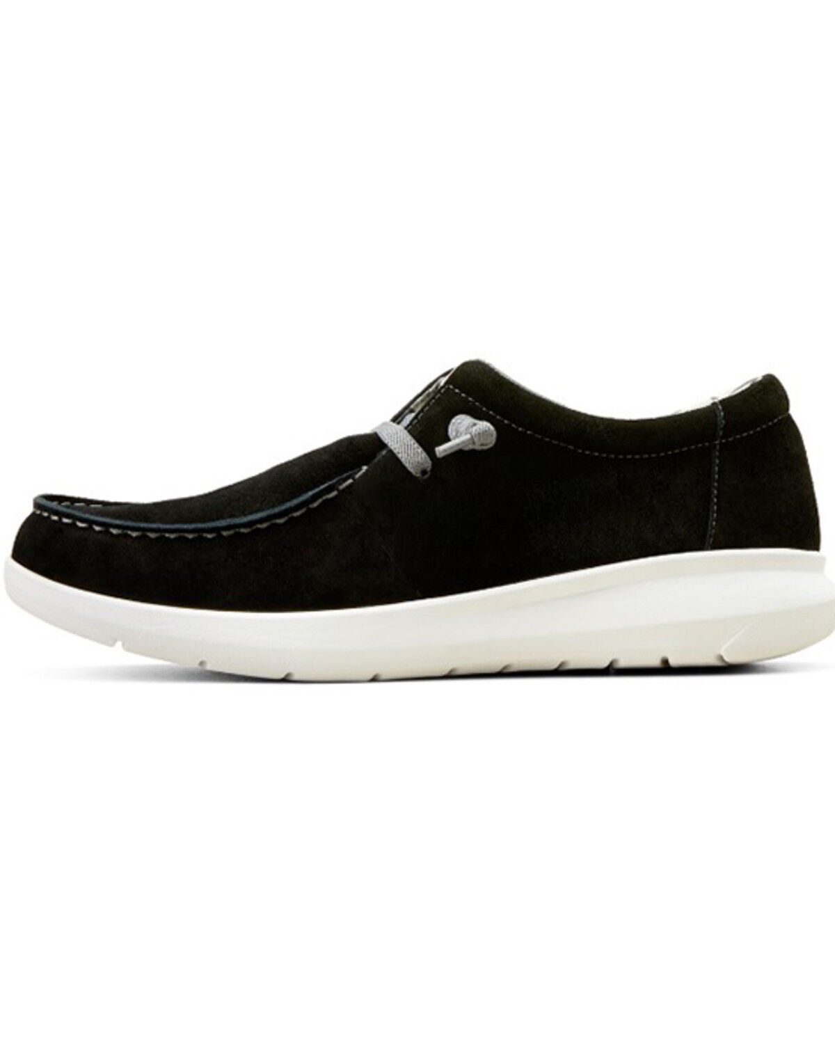 Image #2 - Ariat Men's Hilo Stretch Lace Casual Shoes - Moc Toe, Black, hi-res