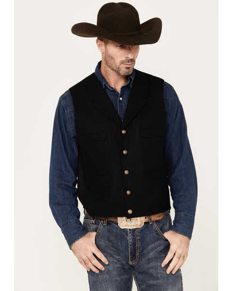 Image #1 - Scully Men's Rangewear Vest, Black, hi-res