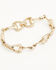 Image #2 - Lainey Wilson Women's Horse Bit Chain Link Bracelet, Gold, hi-res
