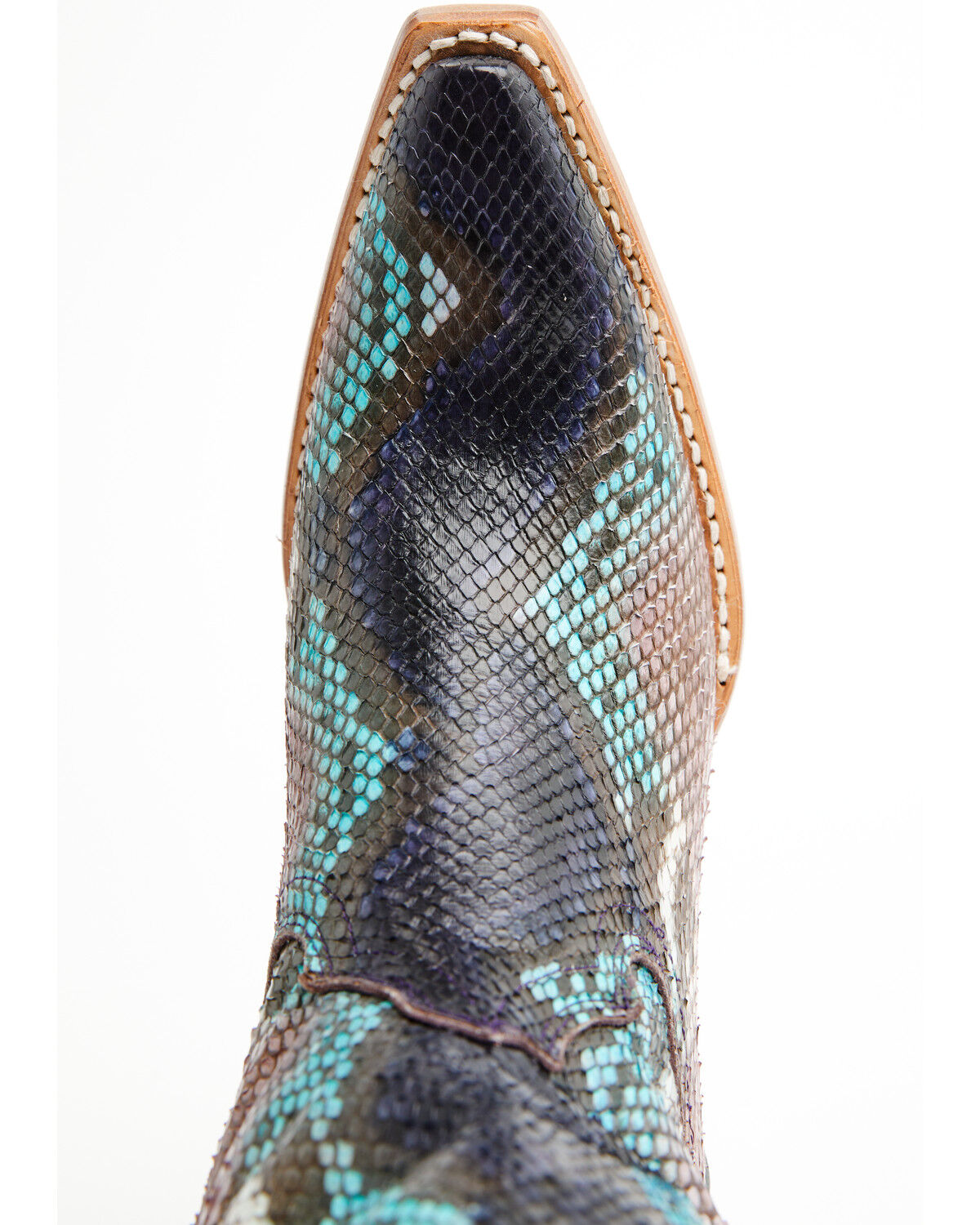 Image #6 - Idyllwind Women's Slay Exotic Python Western Boots - Snip Toe, Purple, hi-res