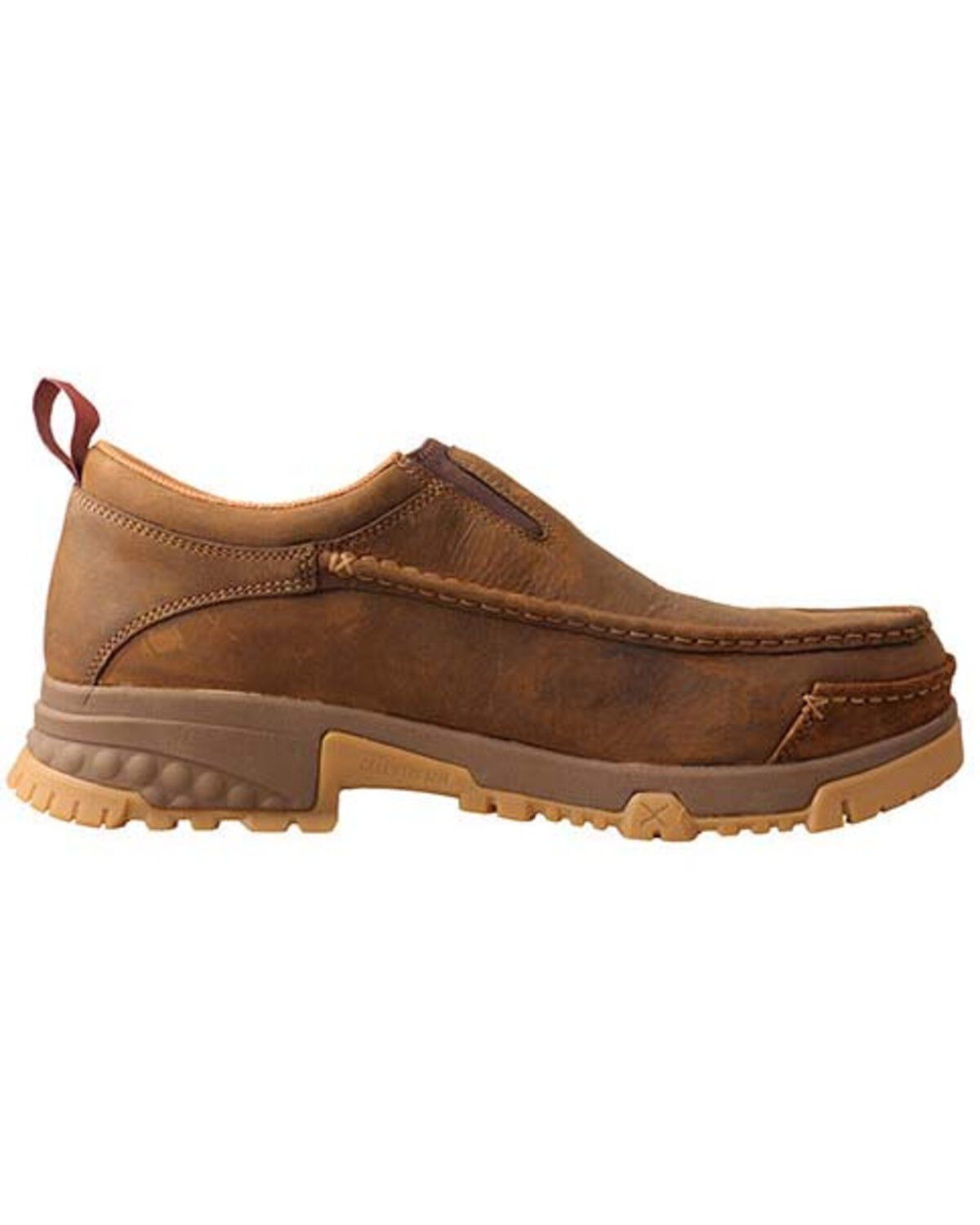 Image #3 - Twisted X Men's CellStretch Work Shoes - Composite Toe, Distressed Brown, hi-res
