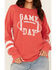 Image #3 - Blended Women's Game Day Graphic Sweatshirt, Red, hi-res