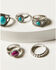 Idyllwind Women's Killean Silver & Turquoise 5-Piece Ring Set, Silver, hi-res