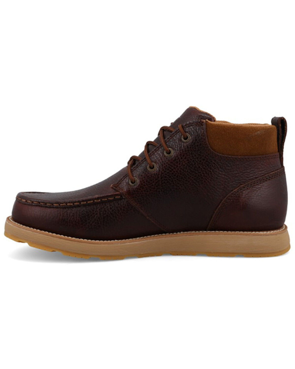 Image #3 - Twisted X Men's 5" CellStretch® Wedge Sole Boots - Moc Toe, Mahogany, hi-res
