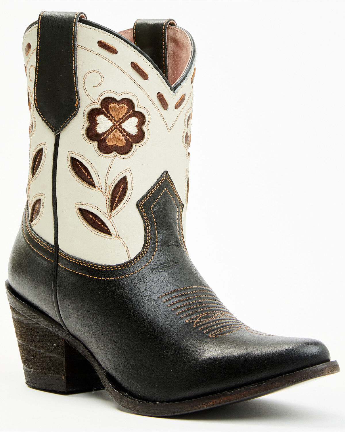 Image #1 - Idyllwind Women's Runaway Short Western Boots - Round Toe, Black, hi-res