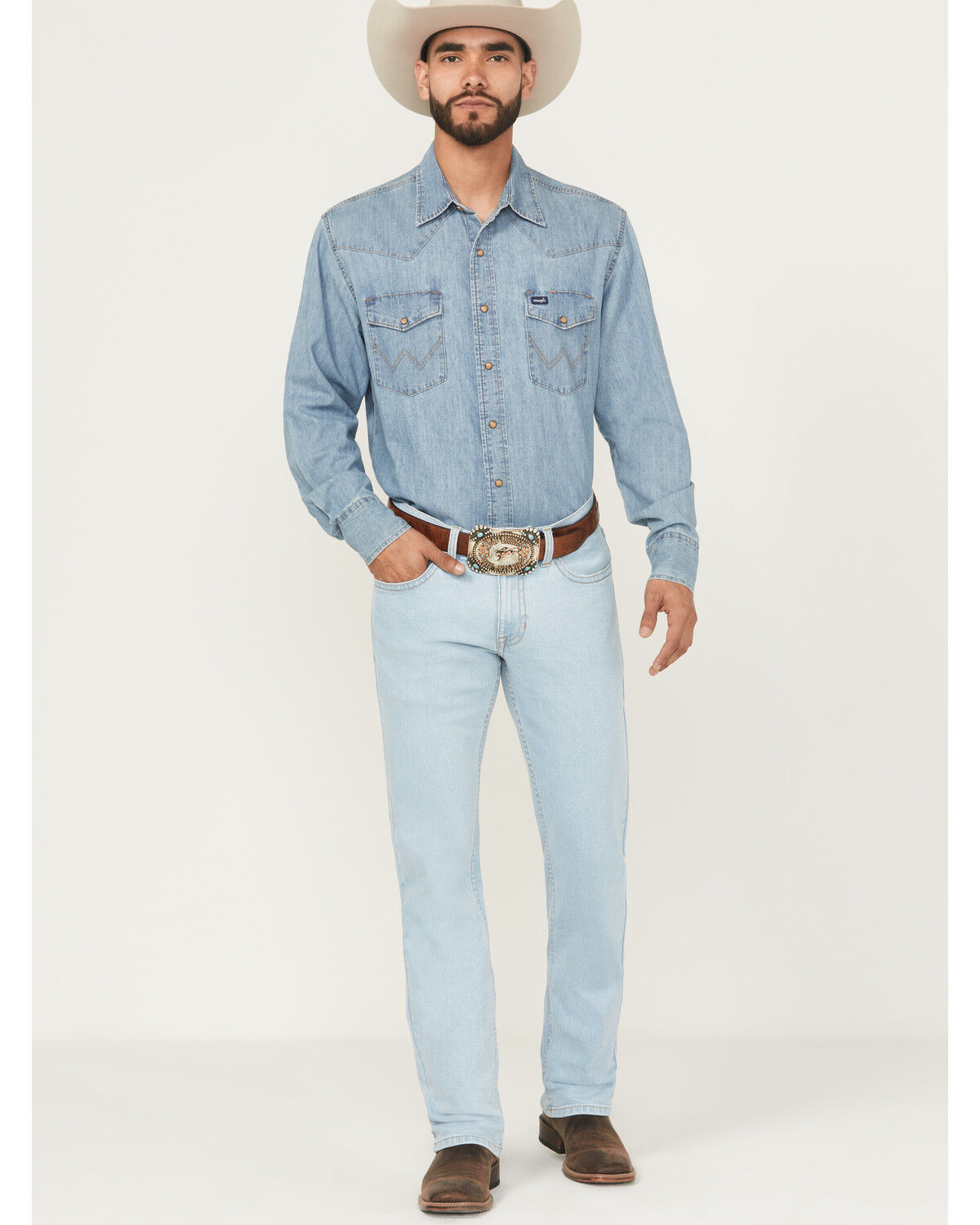 Image #1 - Cody James Men's Jackson Slim Straight Stretch Denim Jeans, Light Wash, hi-res