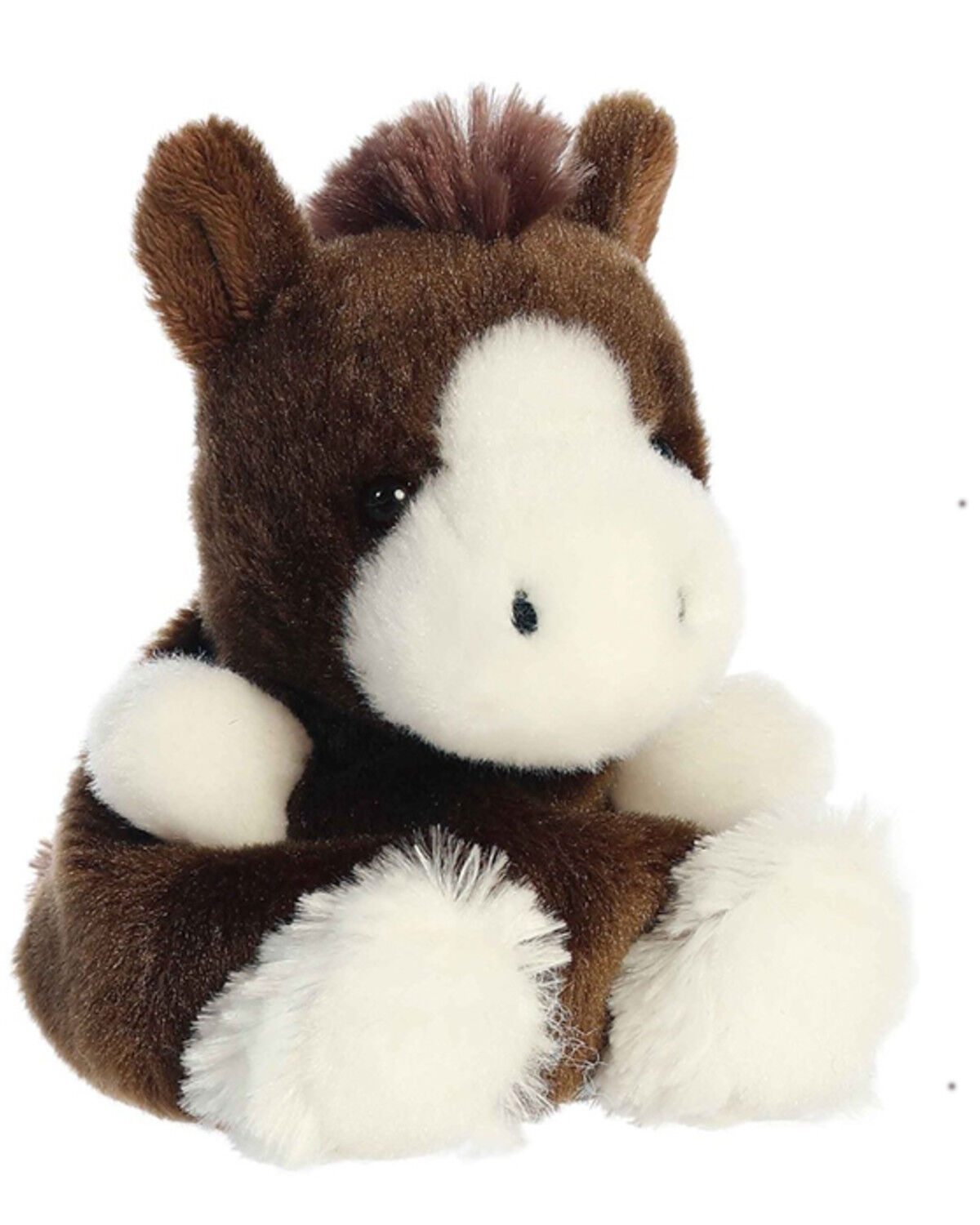 Image #2 - Aurora 5" Darium Clydesdale™ Palm Pals™ Plush Toy, Brown, hi-res