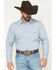 Image #1 - Gibson Trading Co Men's Campfire Solid Long Sleeve Snap Stretch Western Shirt, Blue, hi-res