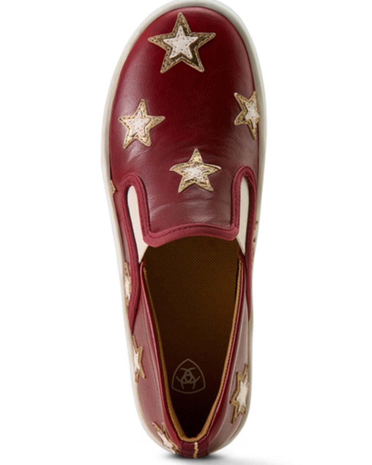 Image #4 - Ariat Women's Skylar Star Slip-On Casual Shoes, Cherry, hi-res