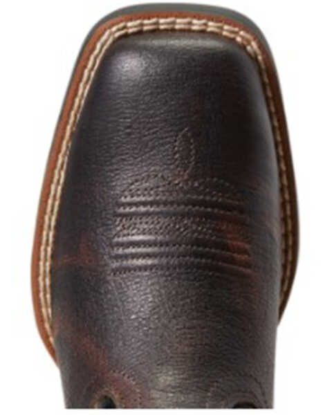 Image #4 - Ariat Boys' Amos Hand-Stained Western Boot - Broad Square Toe , Brown, hi-res
