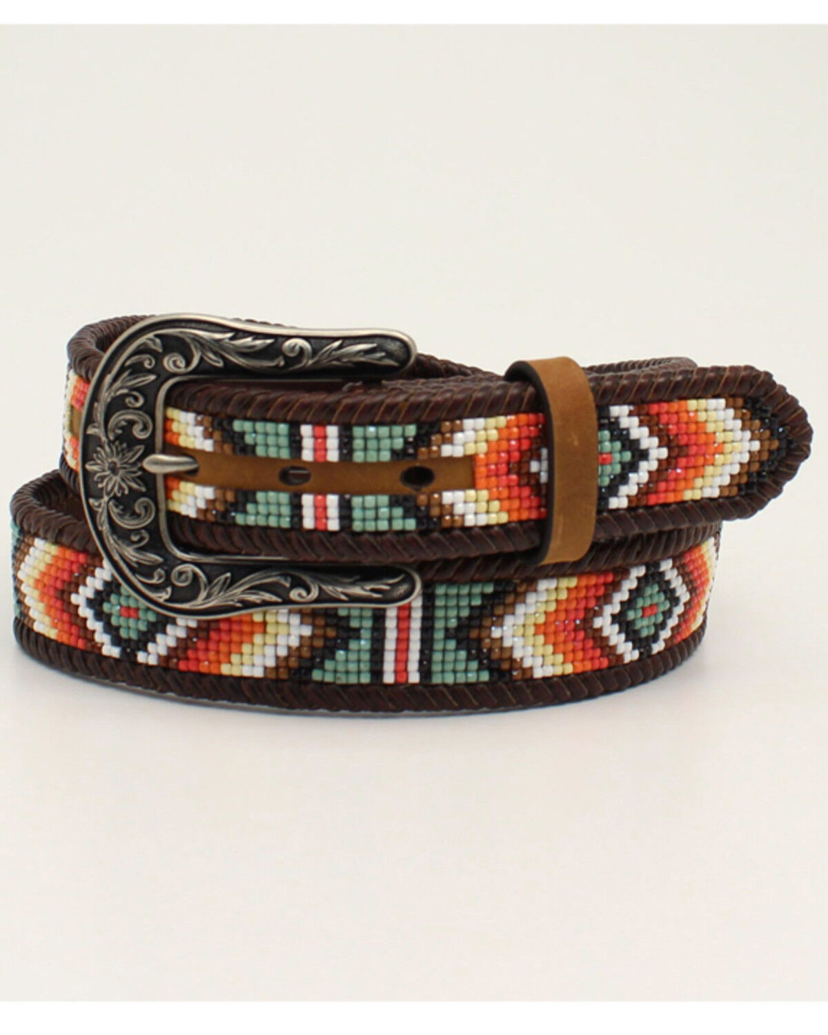 Image #1 - Nocona Women's Southwestern Beaded Western Belt, , hi-res