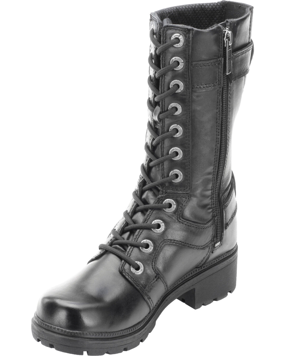 Image #10 - Harley Davidson Women's Eda Lace-Up Harness Boots, Black, hi-res