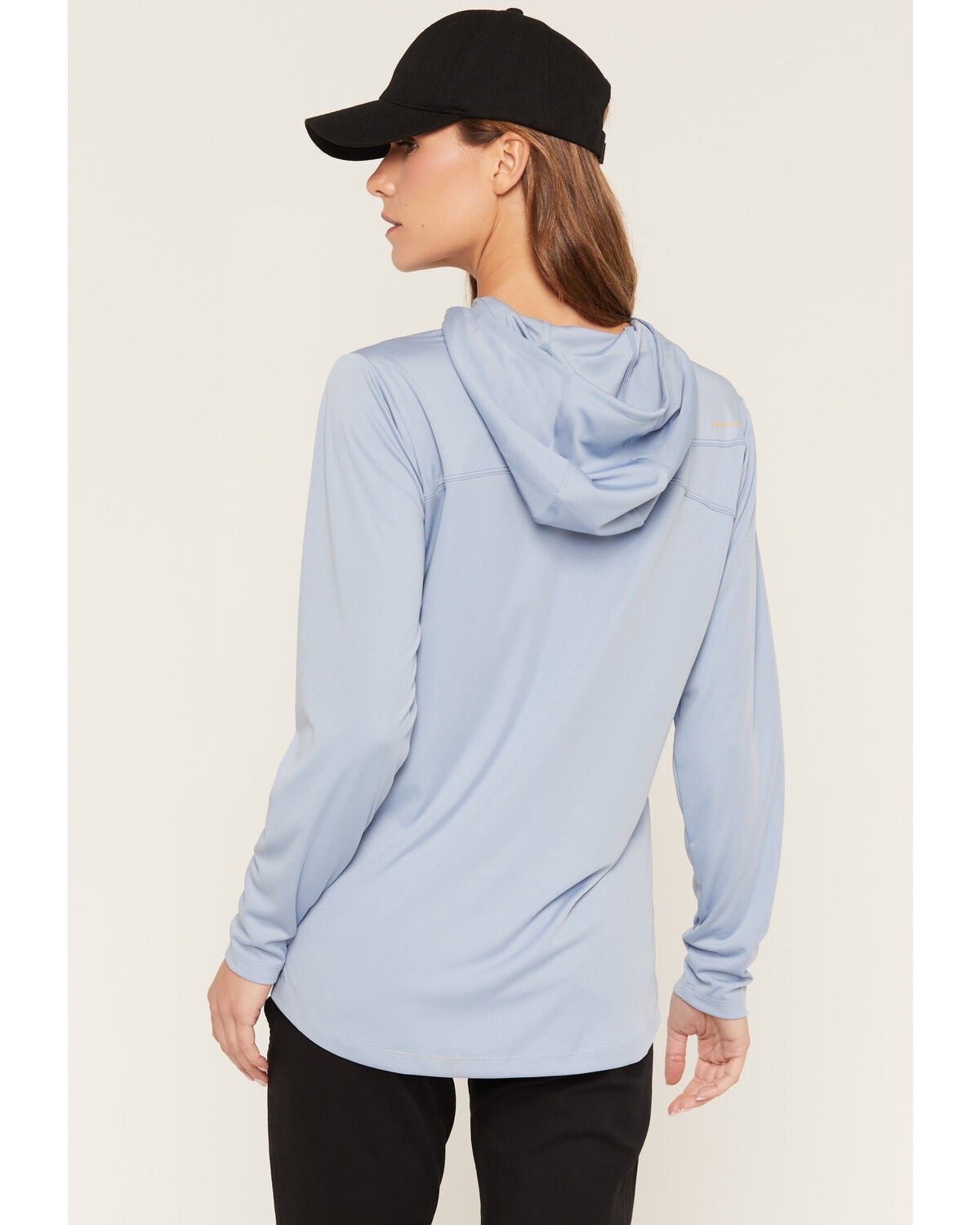 Image #4 - Ariat Women's Rebar Sunblocker Hooded Long Sleeve T-Shirt, Blue, hi-res