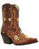 Crush by Durango Women's Golden Wildflower Western Booties - Snip Toe, Sunflower, hi-res