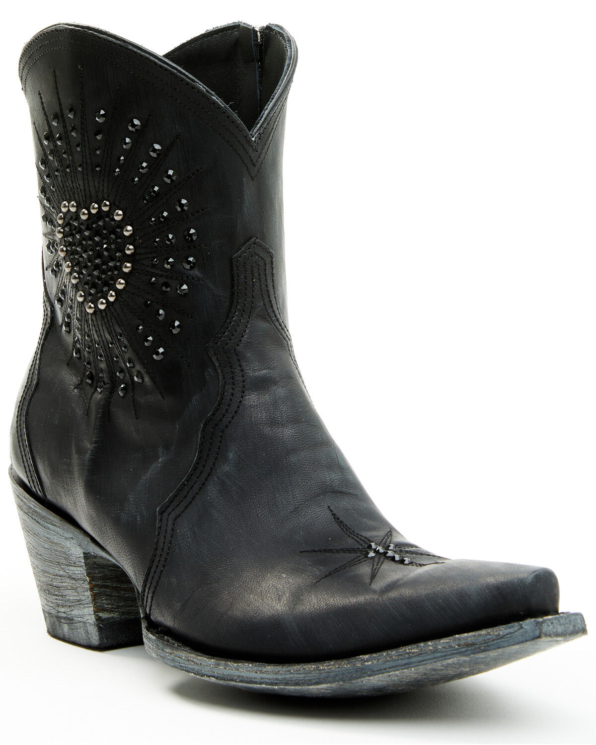 Image #1 - Old Gringo Women's Amun Short Booties - Snip Toe, Black, hi-res