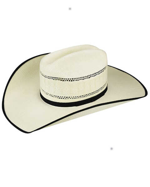Image #1 - Bailey Derren Straw Cowboy Hat, Ivory, hi-res