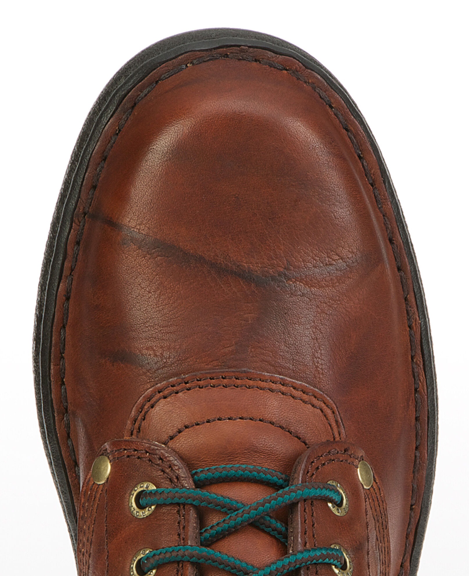 Georgia Boot Men s 8 Eagle Light Lace Up Work Boots Round Toe Sheplers