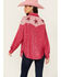 Image #4 - Mainstrip Women's Star Sequins Long Sleeve Button-Down Western Top, Pink, hi-res