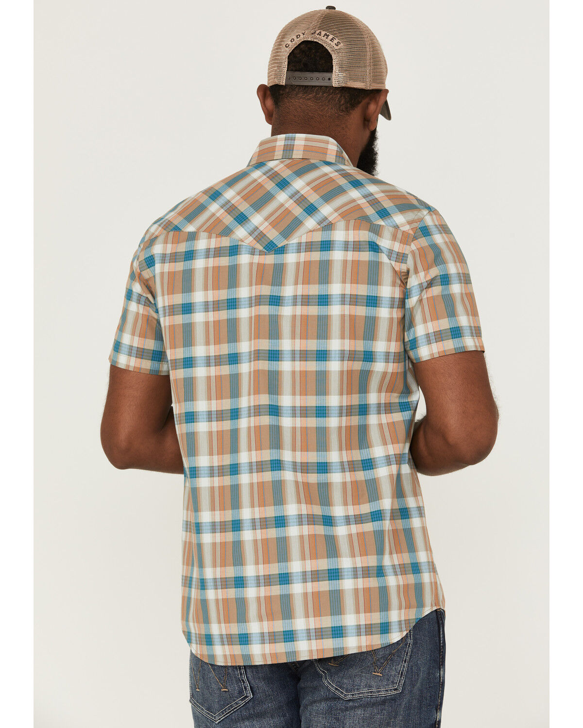 Image #4 - Pendleton Men's Frontier Plaid Western Shirt, Yellow, hi-res