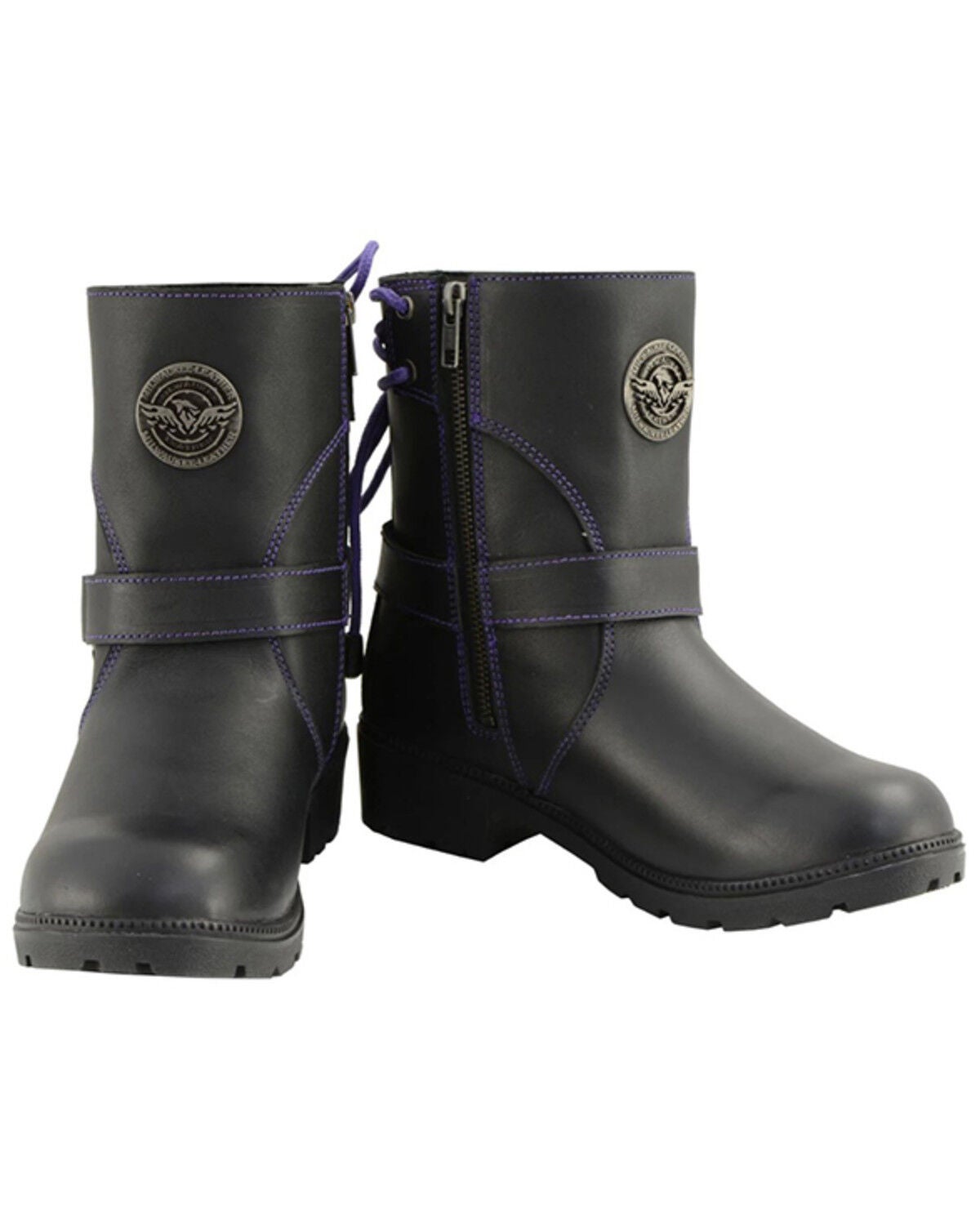 Milwaukee Steel Toe Harness Motorcycle Boots Boot, Harness Square Toe WIDE Men main image 2