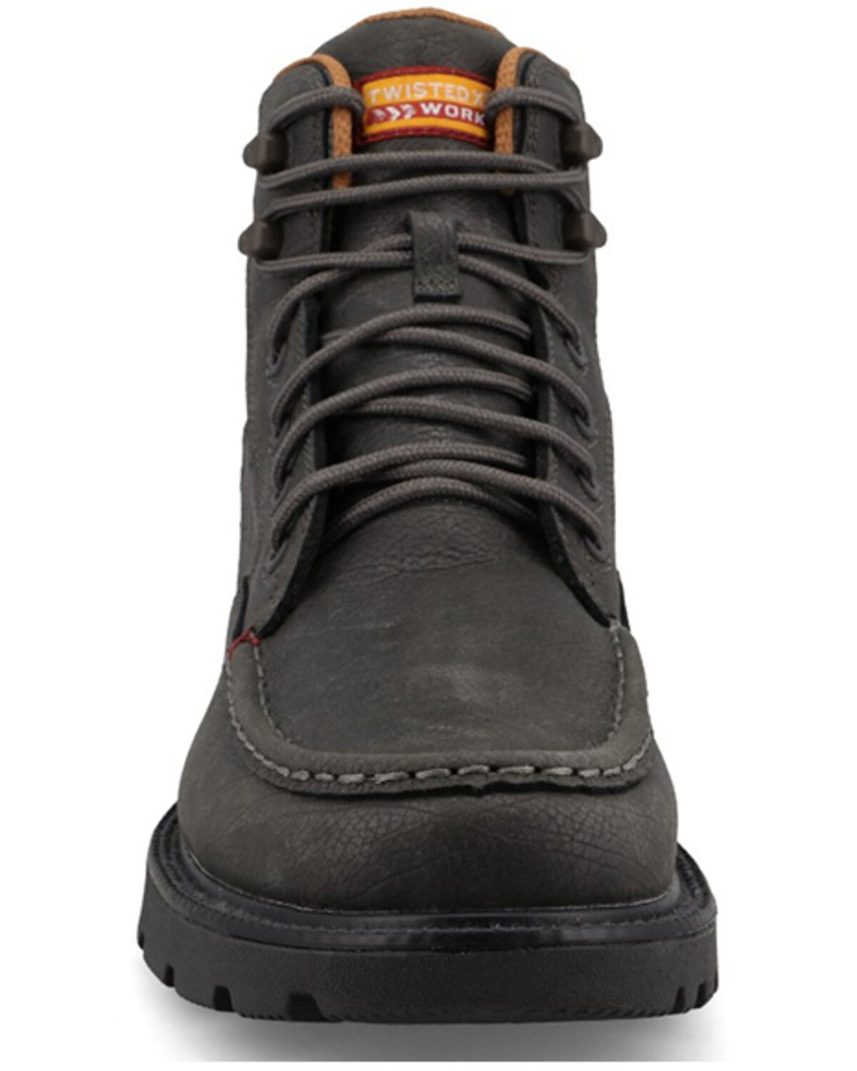 Image #4 - Twisted X Men's 6" Lace-Up Moc Work Boots - Soft Toe, Steel, hi-res