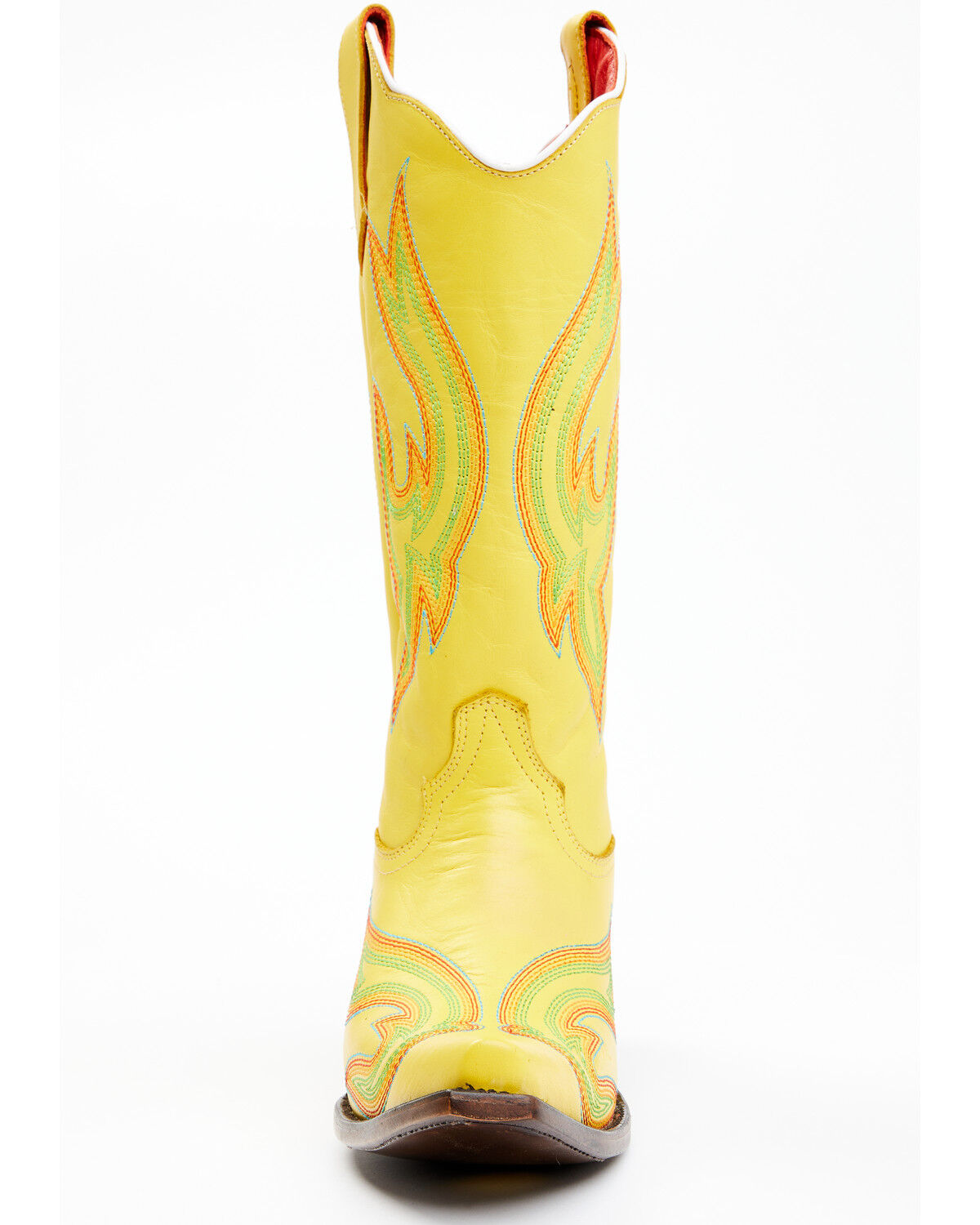 Image #4 - Planet Cowboy Women's Psychedelic Original Soft Western Boots - Snip Toe, Yellow, hi-res