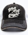 Image #2 - Idyllwind Women's Y'All Aint Right Ball Cap, Black, hi-res
