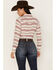 Ariat Women's R.E.A.L. Serape Jacquard Print Long Sleeve Snap Western Shirt, Rose, hi-res