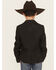 Image #4 - Scully Boys' Floral Embroidered Button-Down Sportcoat, Black, hi-res