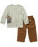 Carhartt Toddler Boys' Dump Truck Logo Graphic Long Sleeve T-Shirt & Pants Set - 2-Piece, Brown, hi-res