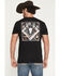 Image #1 - RANK 45&reg; Men's Bandana Square Short Sleeve Graphic T-Shirt, Black, hi-res