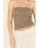 Image #3 - Free People Women's Love Letter Tube Top, Grey, hi-res