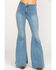 Image #1 - Free People Women's Light Wash High Rise Just Float On Flare Jeans, , hi-res