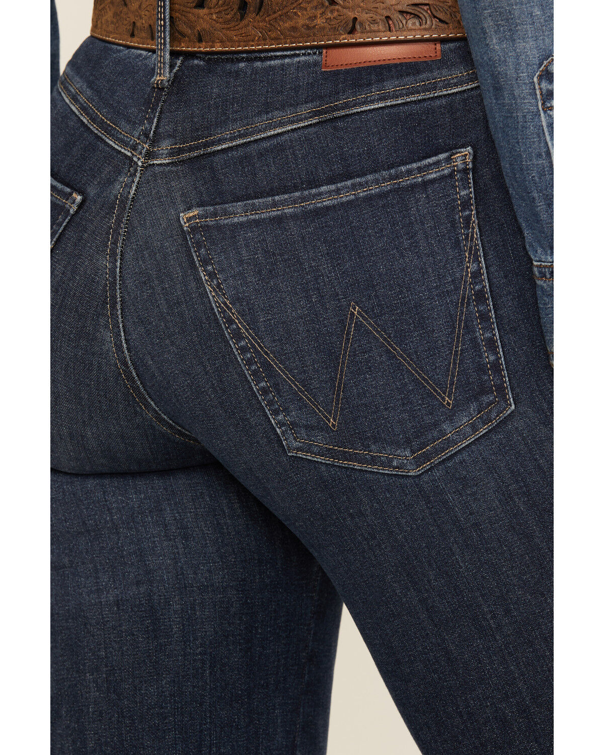 Image #4 - Wrangler Women's Lacey Dark Wash High Rise Bootcut Stretch Denim Jeans, Dark Wash, hi-res