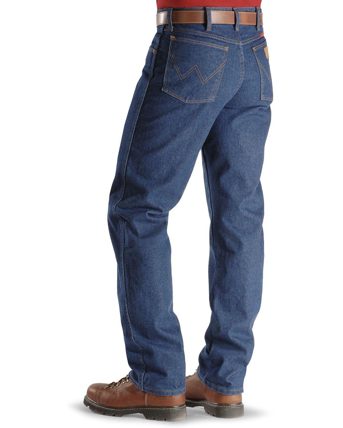 Wrangler Men's FR Relaxed Fit Work Jeans, Denim, hi-res