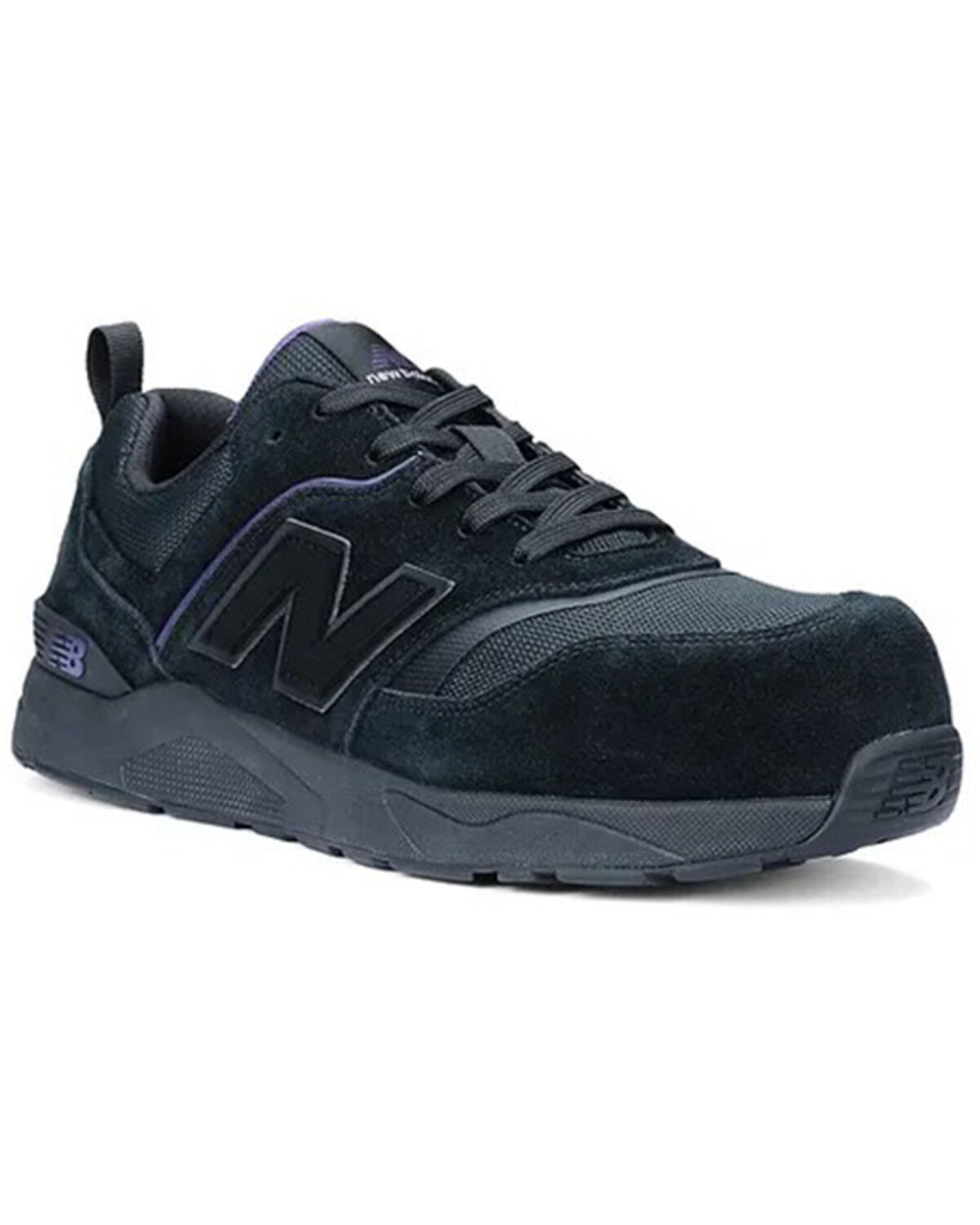 Image #1 - New Balance Women's Elite Lite SD10 Work Shoes - Composite Toe, Black/purple, hi-res