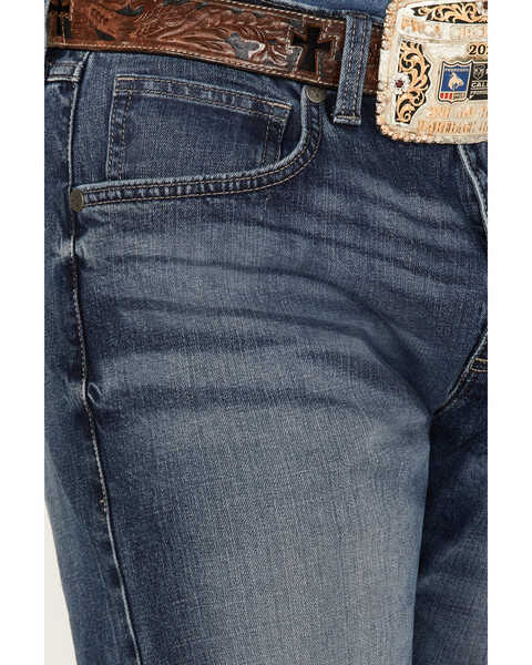 Image #2 - Wrangler 20X Men's Bazine Medium Wash Vintage Stretch Slim Bootcut Jeans , Medium Wash, hi-res