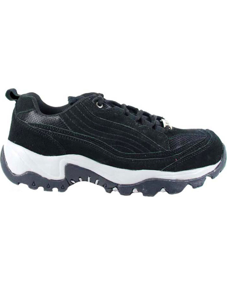 Ad Tec Women's Lace Up Work Hiker Shoes - Steel Toe, Black, hi-res