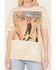 Image #3 - Gina Tees Women's Embellished Let's Go Girls Graphic Tee, Beige, hi-res