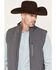 Image #2 - Cody James Men's Estacado Solid Concealed Carry Softshell Vest, Charcoal, hi-res
