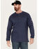 Image #2 - Ariat Men's Rebar FR Air Refinery Henley Long Sleeve Work Shirt - Tall, Navy, hi-res