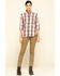 Image #6 - Carhartt Women's Plaid Print Relaxed Fit Midweight 3/4 Sleeve Button-Down Work Shirt, Wine, hi-res